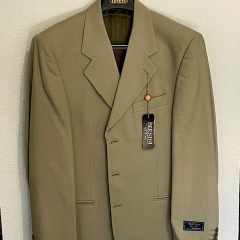 Tan Suit Bernini Beverly Hills Made in Italy